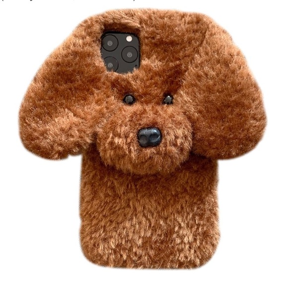 Teddy Dog Fluffy Fur Case iPhone 12 Pro Max EUC Sale - Picture 7 of 11
